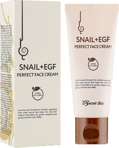 Secret Skin Snail+EGF Perfect Face Cream Крем для лица с экстрактом ...