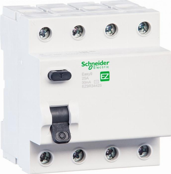 Schneider Electric УЗО 4P 25А 30мА AC - купить с доставкой по выгодным ...