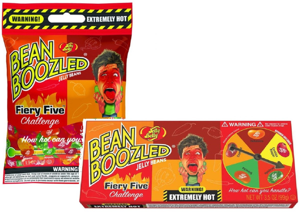 Jelly Belly Драже жевательное Bean Boozled Game Flaming Five (острые ...