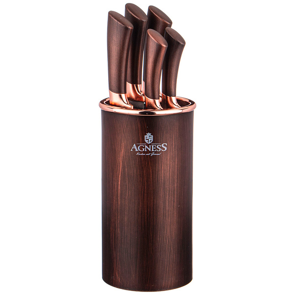 Набор кухонных ножей Agness, Высокоуглеродистая сталь купить по низкой ...