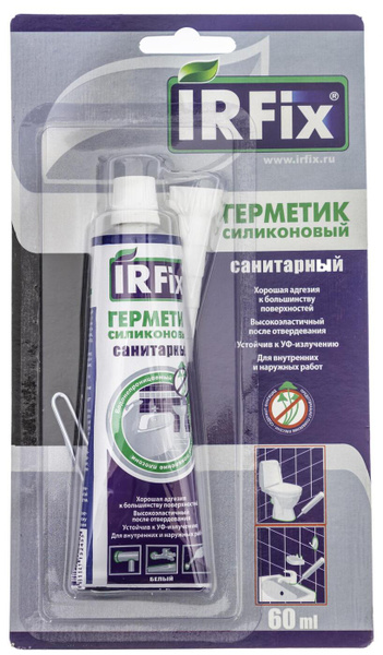 Силиконовый Герметик IRFix, Для сантехники, белый - купить по низким ...