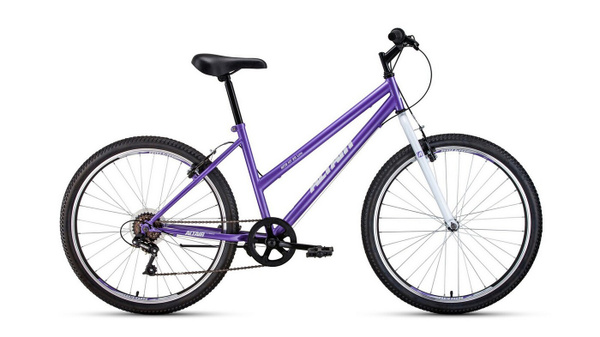 Велосипед ALTAIR MTB HT 26 low 2021 рост 15" фиолетовый/белый - купить ...