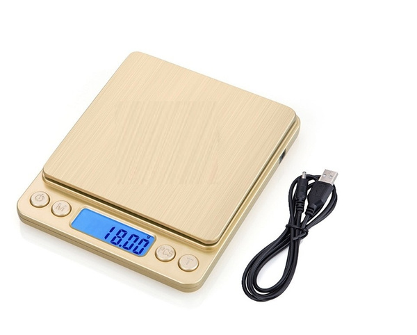 Портативные весы VeSaleS Весы 0,01-500 +USB питание, Gold, 0,5 кг, 0,01 ...