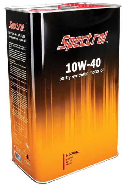 Масло моторное Spectrol 10W-40 Полусинтетическое - купить в интернет ...