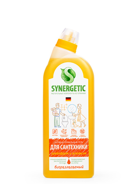 Synergetic Средство для мытья сантехники 5 в 1, биоразлагаемое, 0,7 л ...