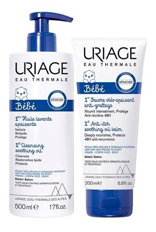 Uriage Набор: Первое очищающее масло 500 мл + Первый ...