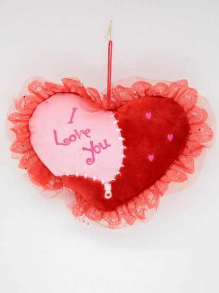 Мягкая игрушка Сердце " I love you " розовое 24 см. - купить с ...
