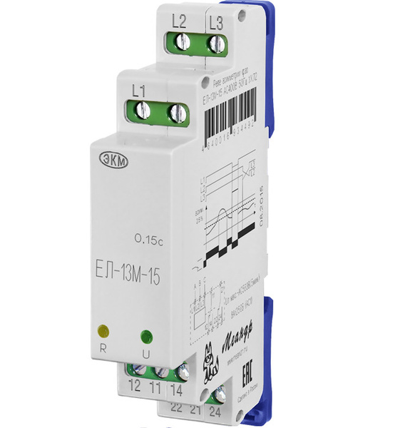 Реле контроля фаз ЕЛ-11М-15 АС380В - купить с доставкой по выгодным ...
