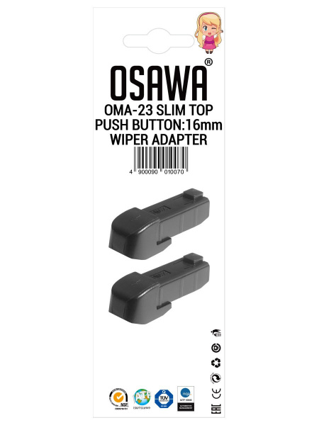 Как снять адаптер с щетки Адаптер щетки стеклоочистителя Osawa ОМА-23, крепление Верхний зажим (Slim Top) 