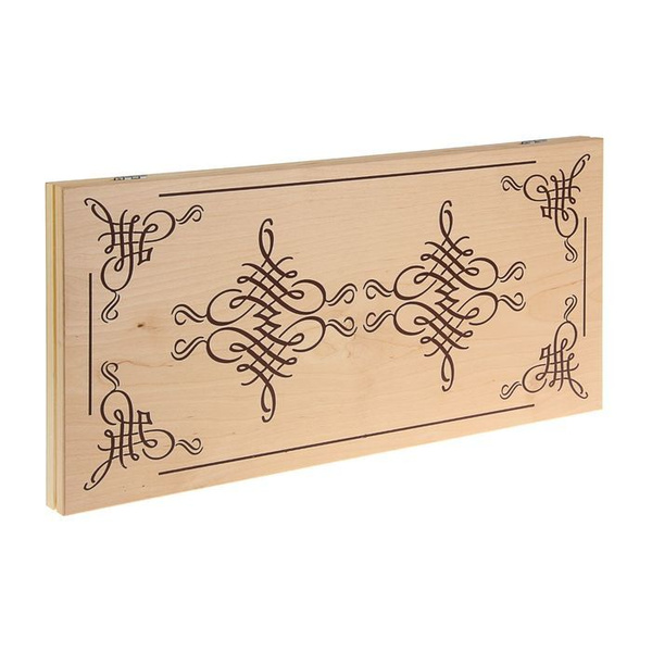 Нарды "Вьюн" деревянная доска 50 х 50 см, с полем для игры в шашки ...