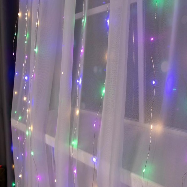 Luazon Lighting Гирлянда "Занавес" 2х3 метра роса, 450 LED, свечение ...
