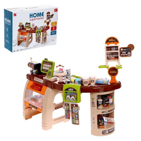 Игровой модуль Супермаркет , 52 предмета, со световыми и звуковыми ...