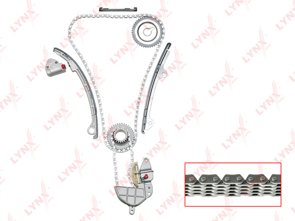 Комплект цепи ГРМ X-Trail (QR20DE/QR25DE) 01-13 LYNXauto TK0030 ...