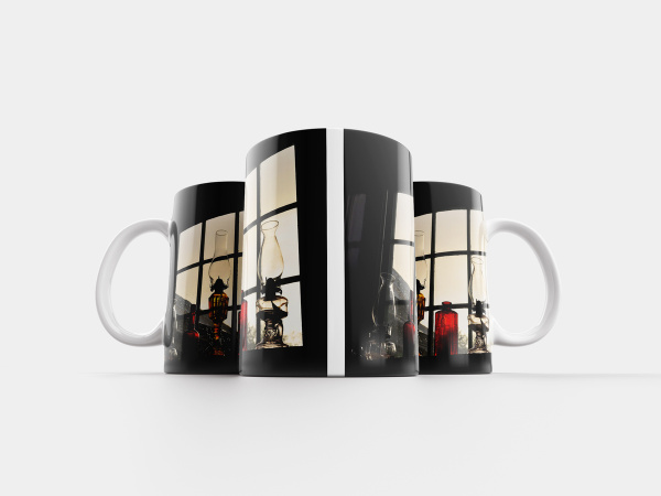 Кружка Printstar "Масляные фонари, античный, напольная лампа", 320 мл ...