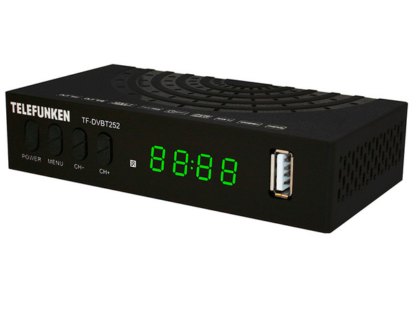 ТВ-ресивер Telefunken TF-DVBT252, черный купить по выгодной цене в ...