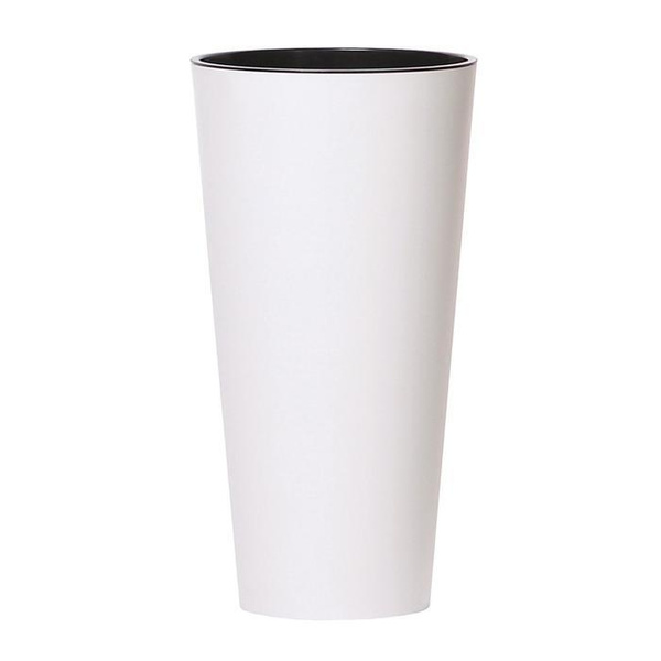 Prosper Plast – Vaso Per Fiori In Plastica Riciclata – Modello Pizzo – Colore Bianco – Dimensioni 28.5 X 13.5 X 15.5 Cm - 3