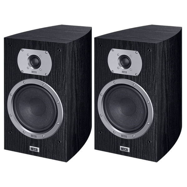 Heco Victa Prime 302 – Casse Da Scaffale A 2 Vie, Bass Reflex, 85/150 Watt, Finitura Espresso