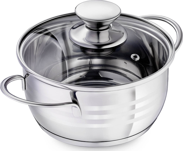 Regent Inox Кастрюля BIMBO VITRO, Нержавеющая сталь, 1,5 л купить на ...