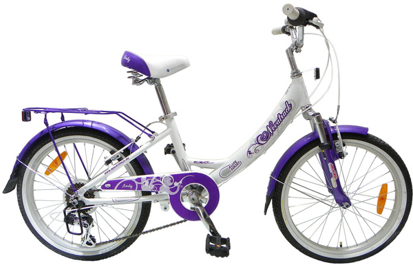 Велосипед детский городской 20" NOVATRACK Girlish Line, 115-125 см, 5-8 ...