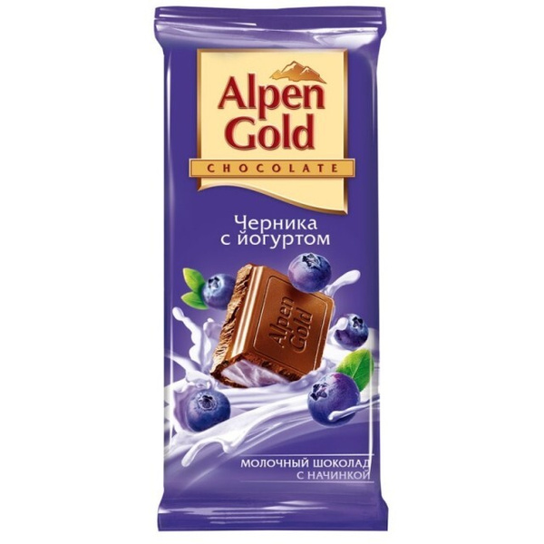 Шоколад Alpen Gold клубника йогурт, 85г