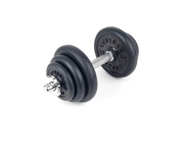 Гантели Central Sport 10 кг., 1 шт. по 10 кг, черный - купить по ...