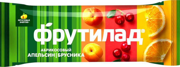 Батончик фруктовый ФРУТИЛАД Фруктовая энергия, с апельсином и брусникой ...