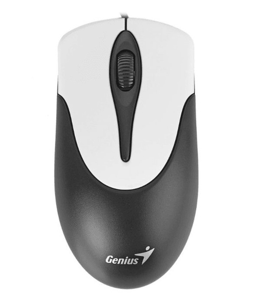 Мышь проводная Genius NetScroll 100 V2, серебристый, черный - купить по ...