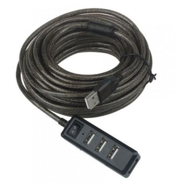 Кабель USB удлинитель-хаб 10м - купить с доставкой по выгодным ценам в ...