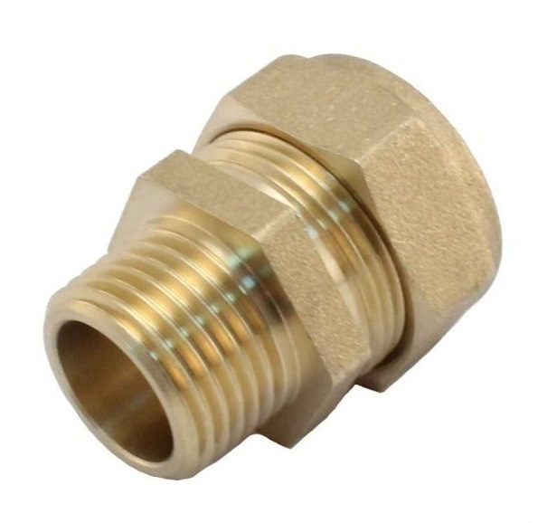 Муфта 15 х 1/2" (НР) SM HydroSta для гофрированной трубы из нержавеющей ...