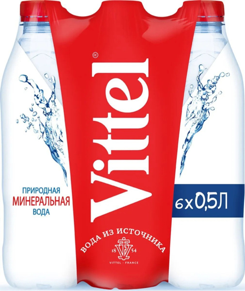 Vittel Вода Минеральная Негазированная 500мл. 6шт - купить с доставкой ...