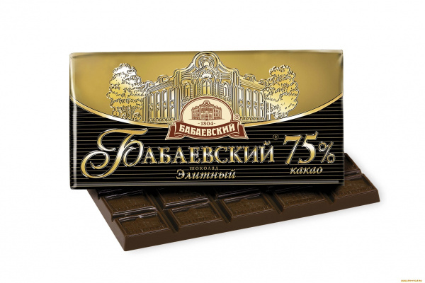 Шоколад горький "Бабаевский" элитный 75% какао, 90 г х 18 шт - купить с ...