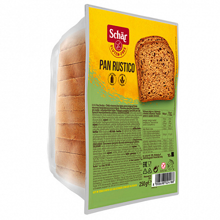 Хлеб злаковый безглютеновый DR.SСHAER Pan Rustico, 250 г - 3 шт ...