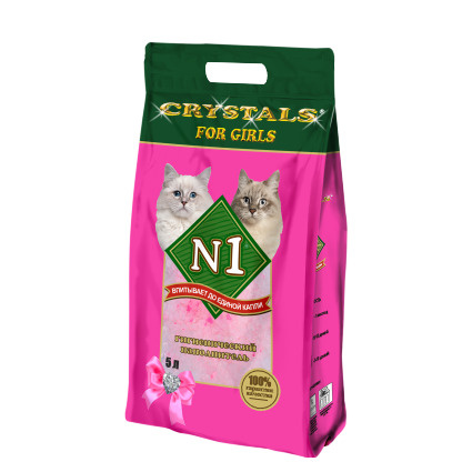 Наполнитель №1 Crystals For Girls силикагелевый 5л - купить с доставкой ...