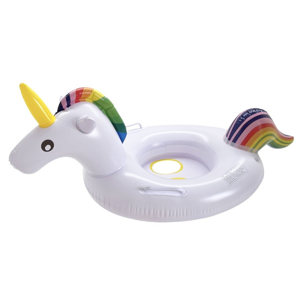 Надувной круг Единорог (Unicorn) с сиденьем/трусиками, размер 66х50 см ...