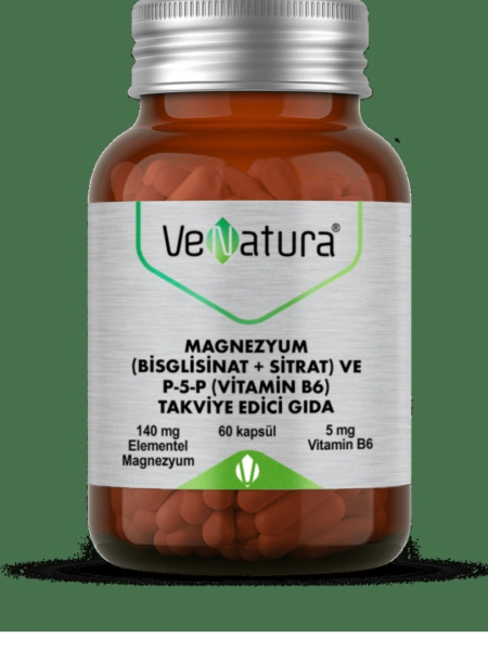 Venatura /Vitamin МАГНИЙ ЦИТРАТ И ВИТАМИН B6 Турецкий 60 таб. - купить ...