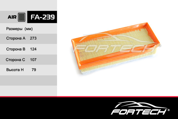 Фильтр воздушный Fortech FA-239 - купить по выгодным ценам в интернет ...
