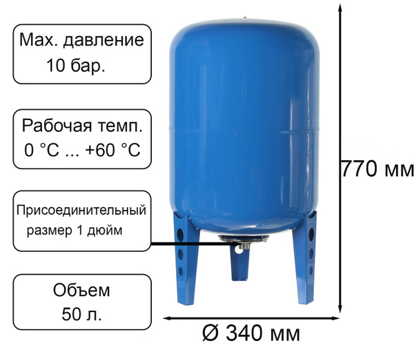 Гидроаккумулятор/мембранный бак/расширительный бак/ресивер для воды SMS ...