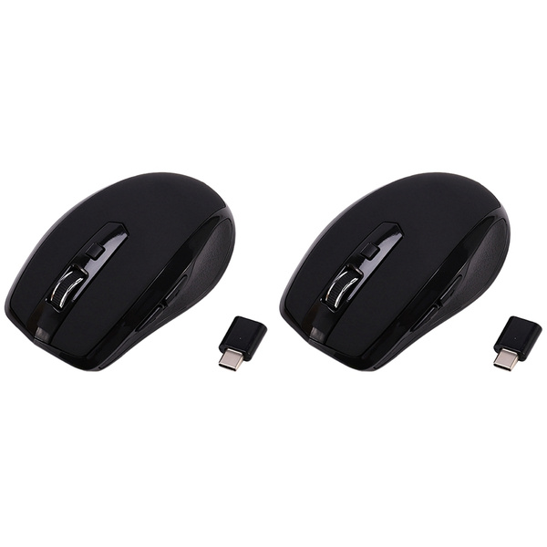 Беспроводная мышь 2X Type-C 24 ГГц доступна с приемником USB C для ...