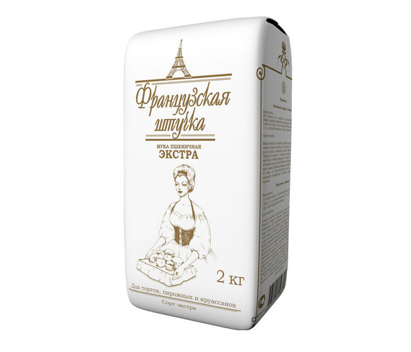 Мука Французская штучка Экстра, высший сорт, 2 кг - купить с доставкой ...