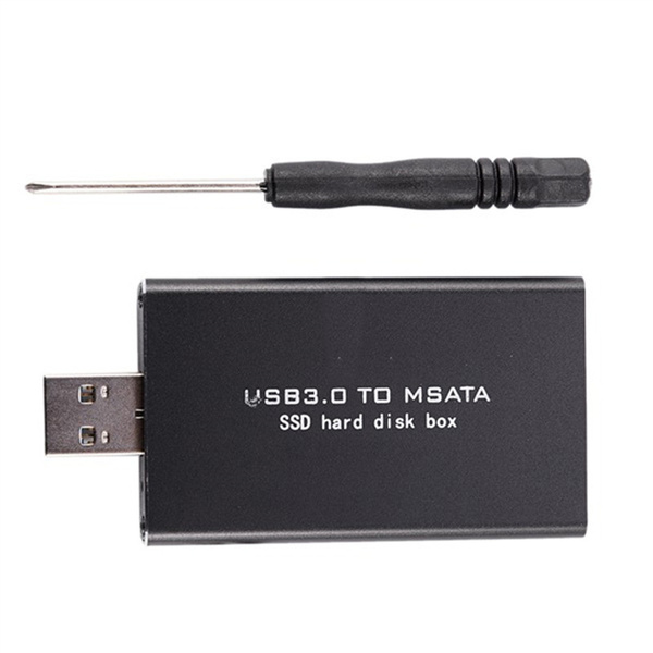 (O Q B C)-MSATA USB 3.0 корпусу Корпус USB3.0 к MSATA Адаптер жесткого ...
