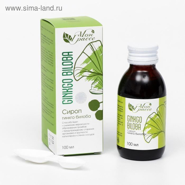 GINKGO BILOBA сироп гинкго билоба (для здоровья сосудов), 100 мл ...