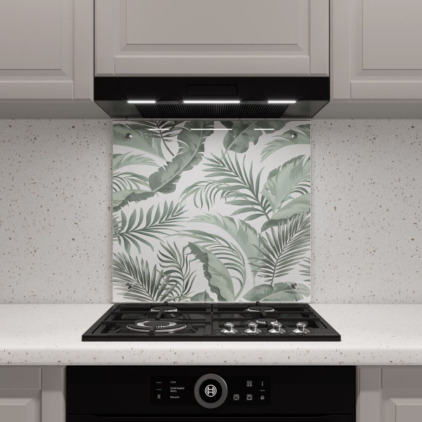 Защитный экран из закаленного стекла на кухонный фартук в зону мойки и ...