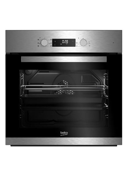 Встраиваемый электрический духовой шкаф Beko BIE22300XD, серебристый ...
