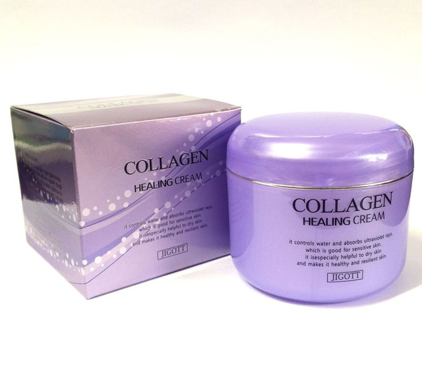 JIGOTT Крем для лица Cream Collagen Healing Коллагеновое восстановление ...