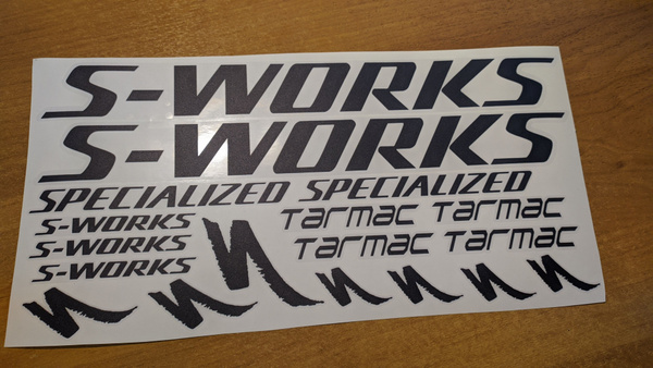 Specialized s-works tarmac наклейки для велосипеда на раму черные на ...