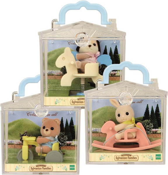 Игрушка Sylvanian Families младенец в пл.. коробке(медвеж.на велосипеде ...