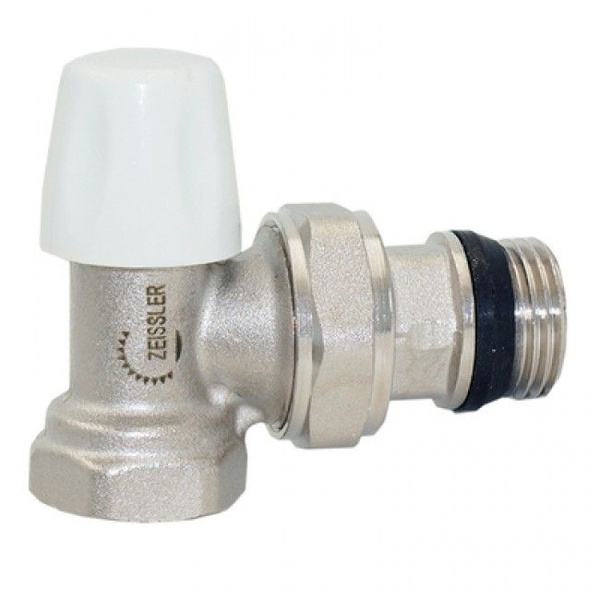 Кран радиаторный 1/2" настроечный (нижний) угловой Zeissler - купить по ...