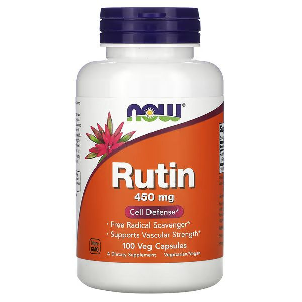 Рутин NOW FOODS RUTIN 450 MG 100 VCAPS (100 растительных капсул ...