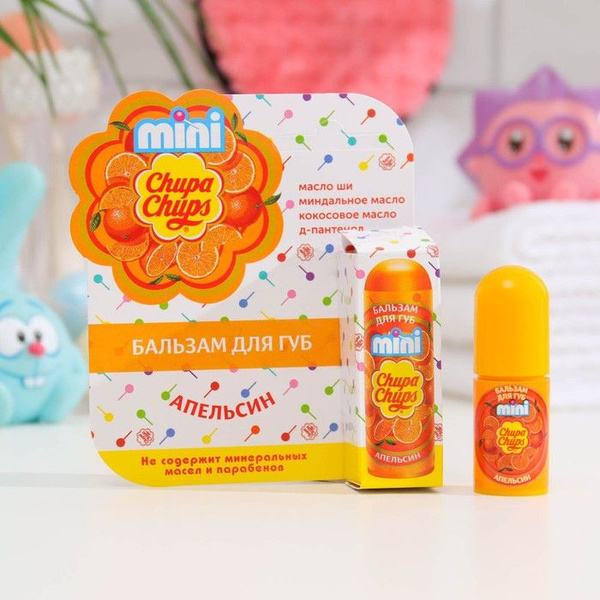 Бальзам для губ Chupa Chups mini, апельсин, 3,8 г - купить с доставкой ...