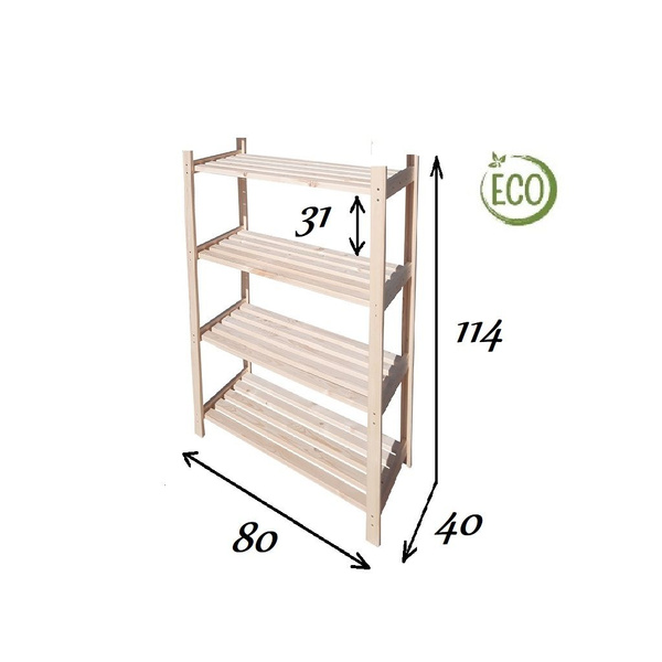 Стеллаж деревянный ширина 80 см